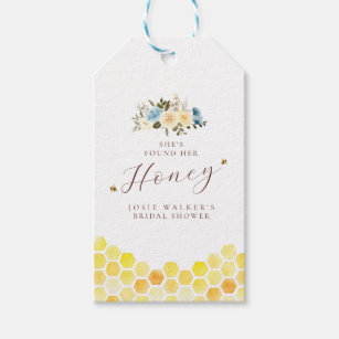 Etiquetas para presentes do Chá de panela de abelh
