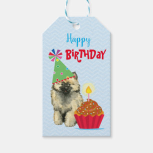 Etiquetas para presentes do Cupcake de aniversário