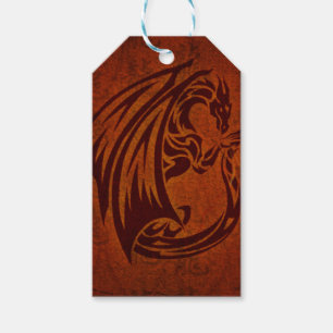 Etiquetas para presentes do dragão