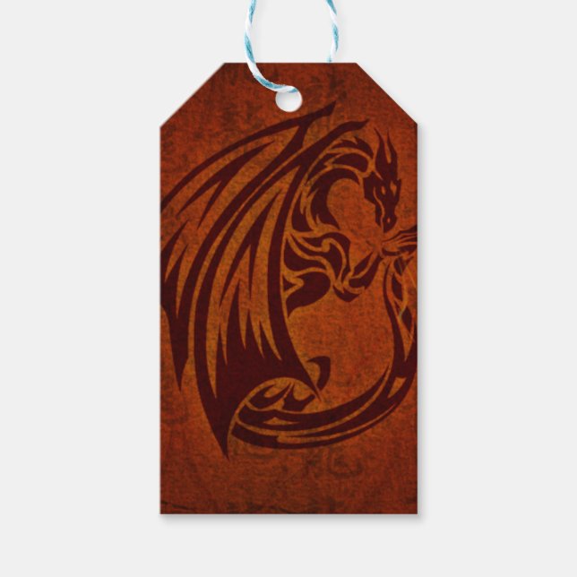 Etiquetas para presentes do dragão (Frente)