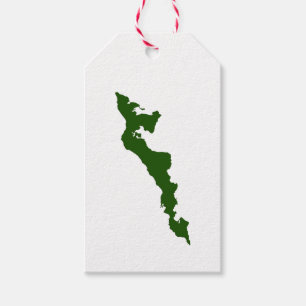 Etiquetas para presentes do logotipo da ilha Fishe