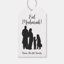 Etiquetas para presentes Eid Mubarak personalizada