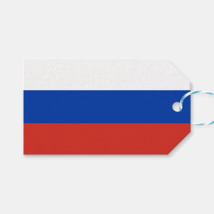 Etiquetas para presentes na bandeira russa (Rússi