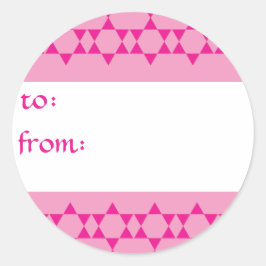 Etiquetas para presentes nas estrelas judaicas cor