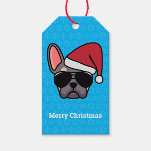 Etiquetas para presentes no Bulldog francês do Lil