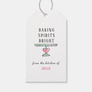 Etiquetas para presentes no feriado 'Baking Sprits