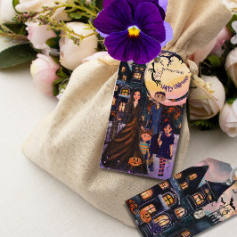 Etiquetas para presentes no Halloween da Família M