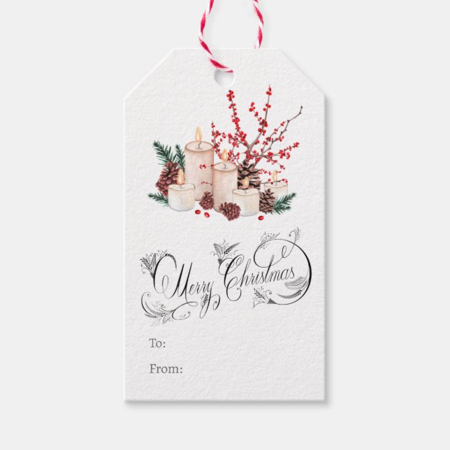 Etiquetas para presentes no Natal (Frente)
