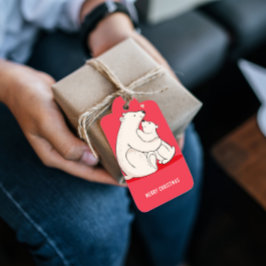 Etiquetas para presentes no Natal do Urso Polar da
