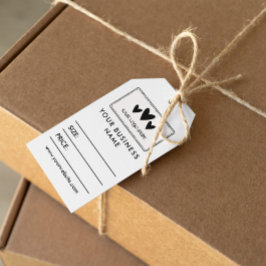 Etiquetas para presentes no preço da mídia social 