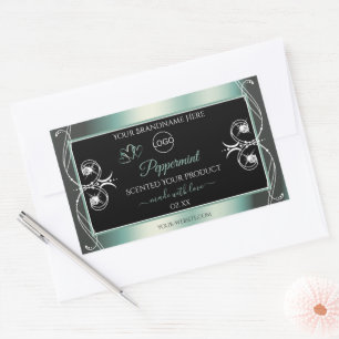 Etiquetas para produtos de cor preta apanhando olh