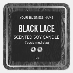 Etiquetas para produtos impressos de "Black Silver