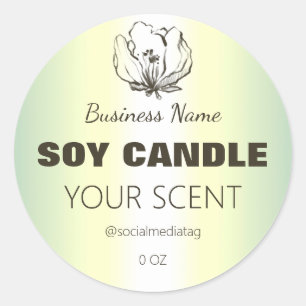Etiquetas para produtos para velas holográficas d