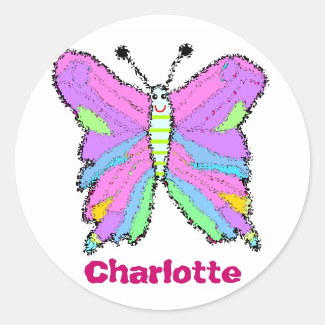 Etiquetas para raparigas (Frente)