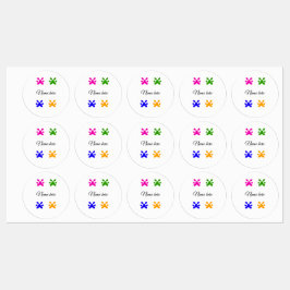 Etiquetas Pata de cão Pato colorido animal de companhia acre