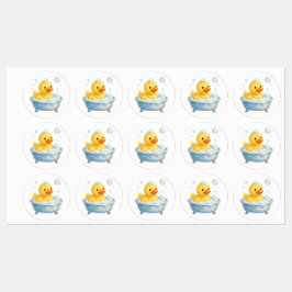 Etiquetas Pato de Borracha para Banheira com Bolhas