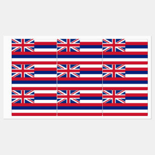 Etiquetas patrióticas com a bandeira do estado de