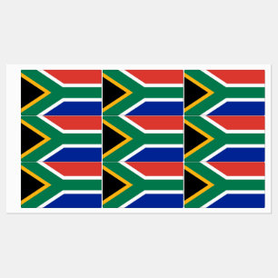 Etiquetas Patrióticas com bandeira da África do 