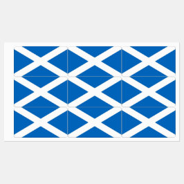 Etiquetas Patrióticas com bandeira da Escócia
