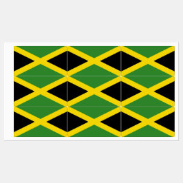 Etiquetas Patrióticas com bandeira da Jamaica