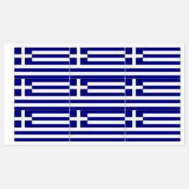 Etiquetas patrióticas com bandeira de Grécia