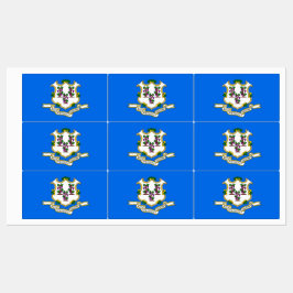 Etiquetas Patrióticas com bandeira do Estado de Co