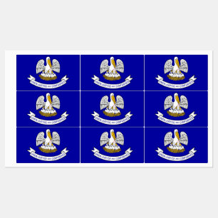 Etiquetas Patrióticas com bandeira do Estado de L