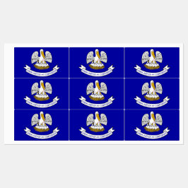 Etiquetas Patrióticas com bandeira do Estado de Lo