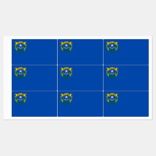 Etiquetas Patrióticas com bandeira do Estado de N