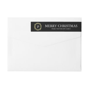 Etiquetas Paz e alegria - grinalda do Natal