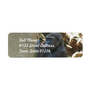 Etiquetas pensativas do enviamento do gorila