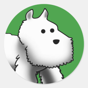 Etiquetas pequenas de Westie