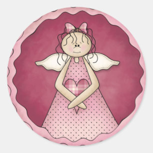 Etiquetas pequenas do design da menina D1 do anjo