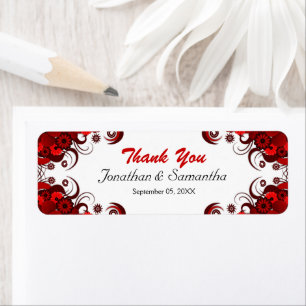Etiquetas pequenas do favor do casamento floral
