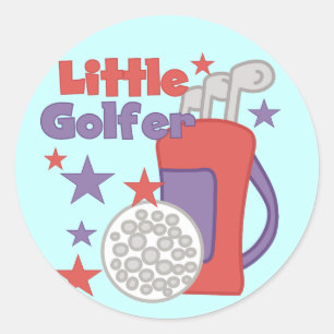 Etiquetas pequenas do jogador de golfe