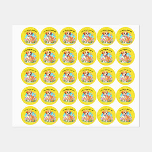 Etiquetas Pequenas Patas Bonitas Grande Amor