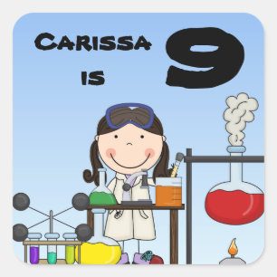 Etiquetas personalizadas aniversário da ciência