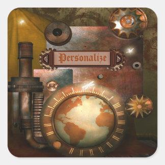 Etiquetas personalizadas bonitas de Steampunk