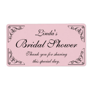 Etiquetas personalizadas da garrafa de água do ch