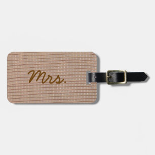 Etiquetas Personalizadas de Bagagem Sra. Rustic Bu
