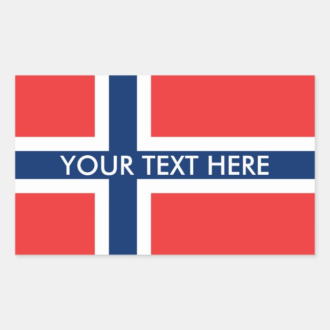 Etiquetas personalizadas de bandeira norueguesa (Frente)