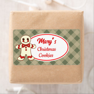 Etiquetas Personalizadas de Biscoitos de Natal