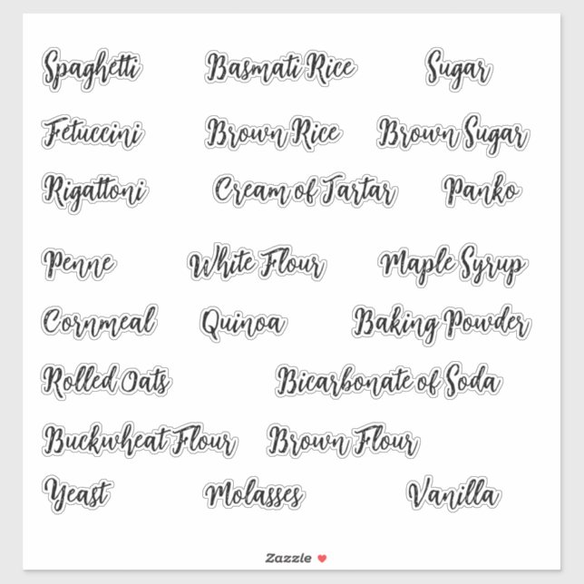 Etiquetas Personalizadas de Canister de Armazename (Folha)