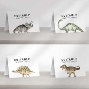 Etiquetas Personalizadas de Dinossauros Jurássicos