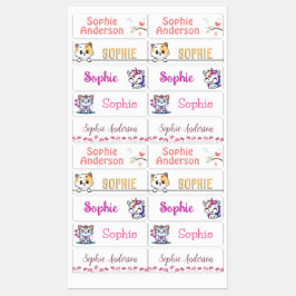 Etiquetas Personalizadas de Nome à Prova d'Água pa