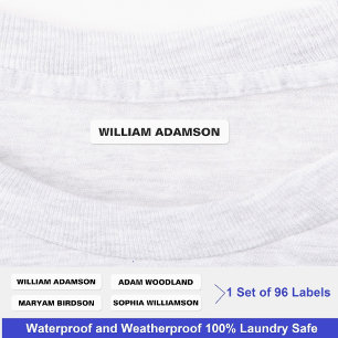 Etiquetas Personalizadas de Nome em Tecido para Ro