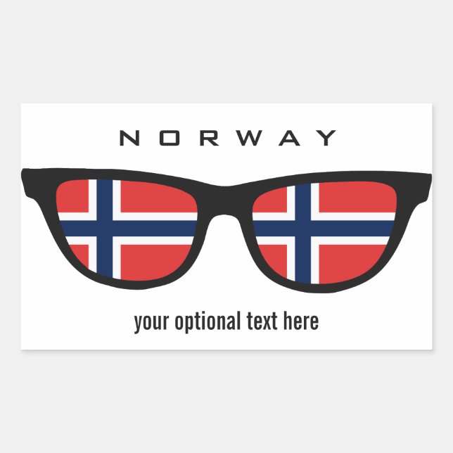 Etiquetas personalizadas de Shades Noruegueses (Frente)