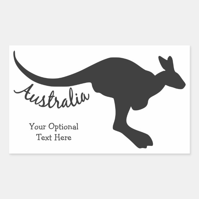 Etiquetas personalizadas do Kangaroo da Austrália (Frente)