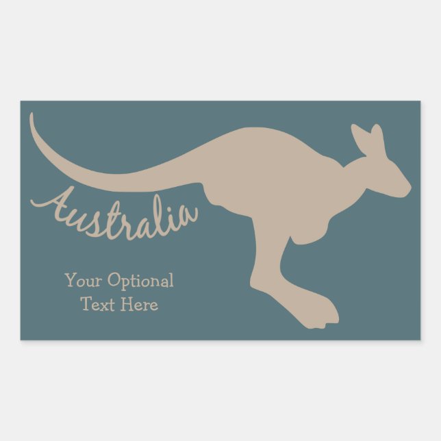 Etiquetas personalizadas do Kangaroo da Austrália (Frente)
