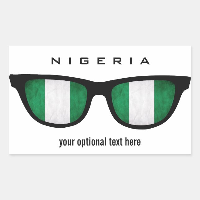 Etiquetas personalizadas do Nigeriano Shades (Frente)
